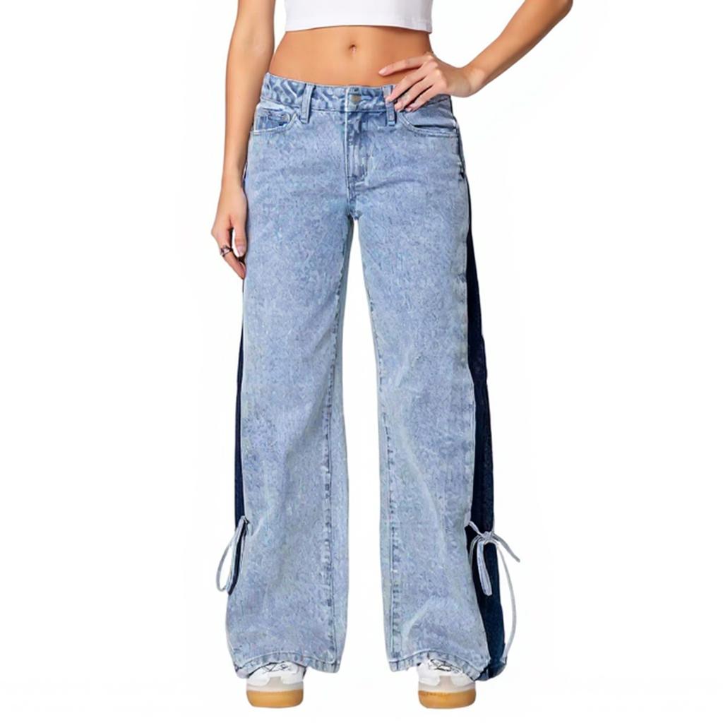Ladies' Retro Straight Leg High Waisted Jeans