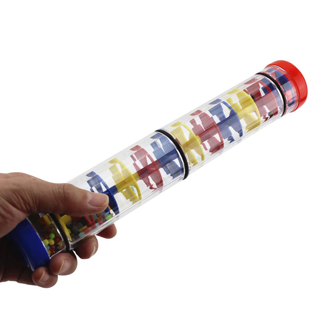 Rainmaker Regenstab Spielzeug Musikalische Früherziehung Regenstab Shaker Plastik Rasselröhre für Kindergarten 3