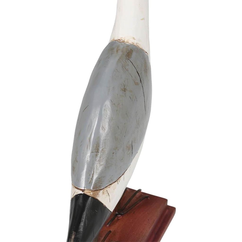 Dalton The Gulls C: Spend Carefree Time with a Stupid Bird, Seagull, Polyresin Statue, Beach Ornament, 37cm High, 23.5cm Wide, 90cm Deep, NB-0605C