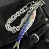 Versatile Fishing Culture Charm Keychain with Lifelike Bionic Fish Design Keyrings Pendant for Practical Decors Use