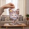Plush Material Cat Plush Doll Pendant Bag Hanging Vinyl Face Doll Pendant  Boys and Girls