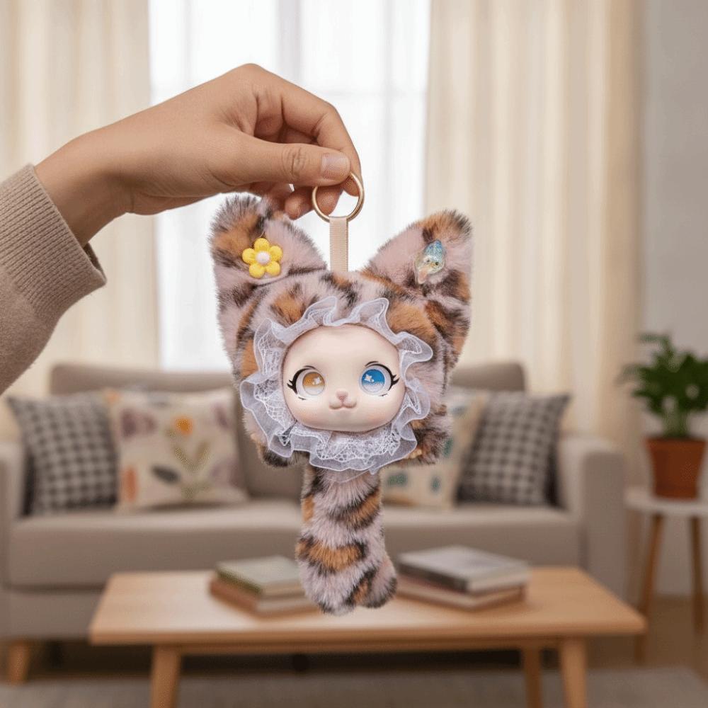 Plush Material Cat Plush Doll Pendant Bag Hanging Vinyl Face Doll Pendant Boys and Girls