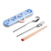 Dopamine Chopsticks Three-piece Set with Carrying Case Spoon Cutlery Set  Outdoor Dining