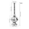 Steel Paneer Sombu Sprinkler Bottle for Holy Water – Traditional Sprout-Top Water Pot for Pooja, Gangajal, Rose Water, Gulab Pash, Perfume, Oil