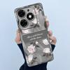 For itel S23 Plus Phone Case S681LN Cover Fashion Simplicity Oil Painting Floral Soft Liquid Silicone Shell For itel S23+ Fundas