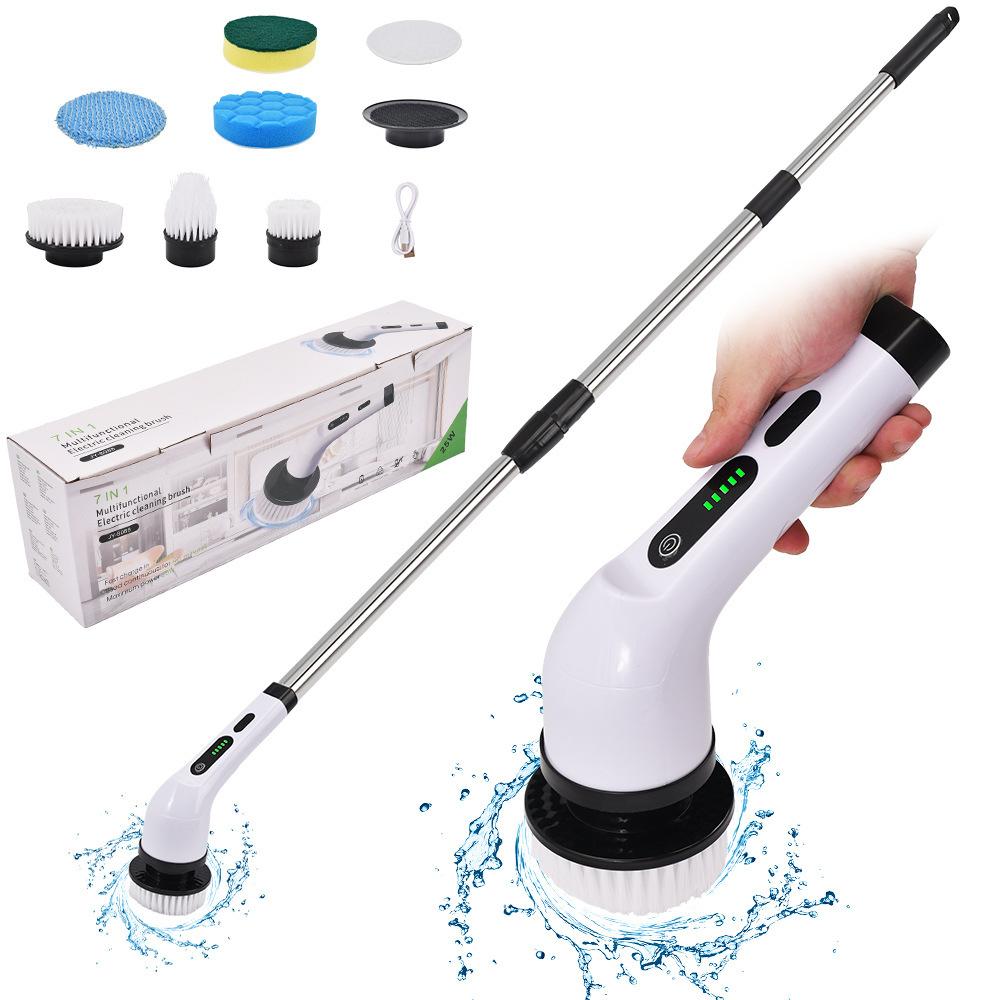 Multi Electric Cleaning Brush Bathroom Electric Spin Scrubber Electric Scrubber Home Cleaning Brush 7 in 1 and 9 in 1
