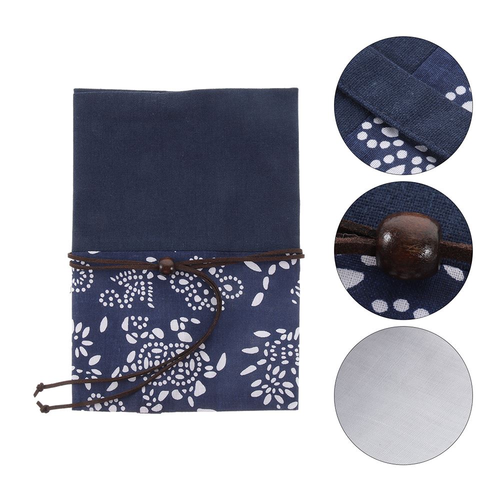 

Chic Book Cover Protector Decorative Book Sleeve For Hardcover Books Reusable Notebook Case Book Lover Accessory темно-синий
