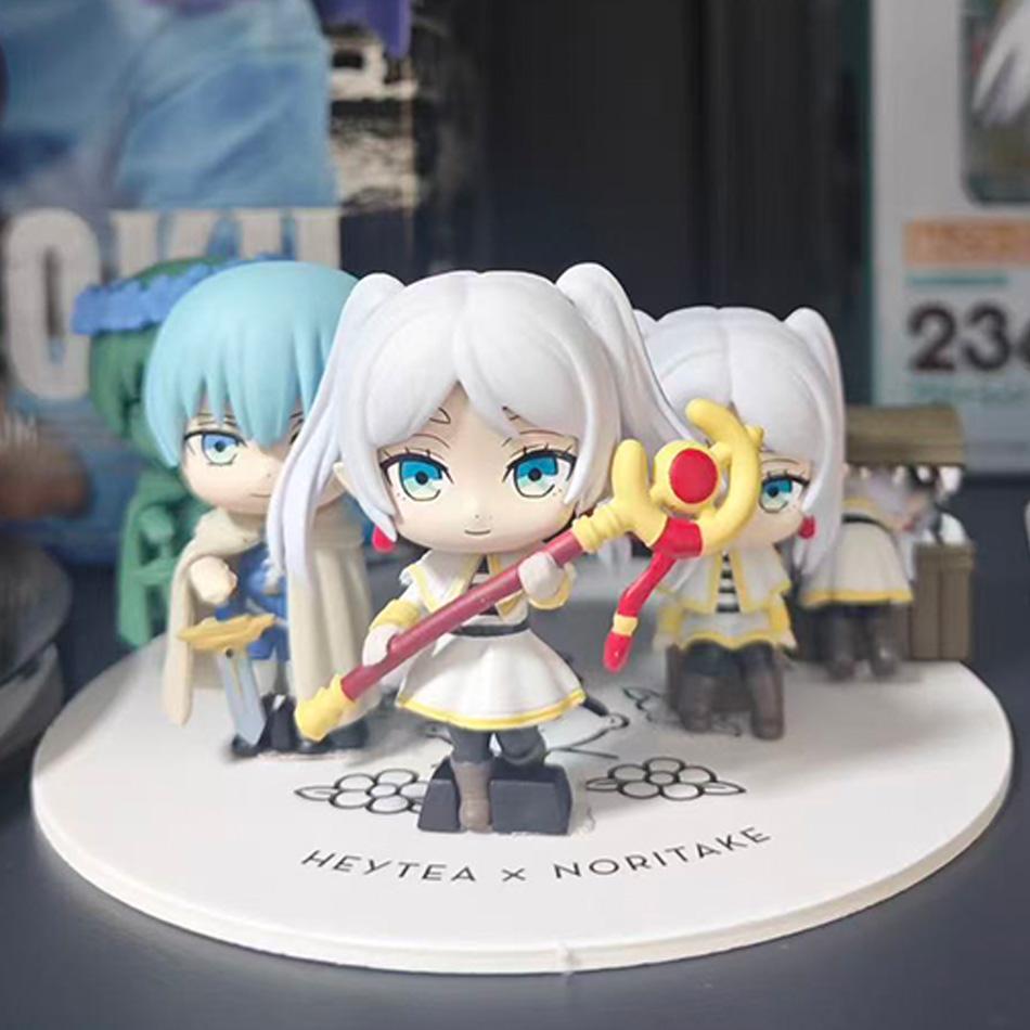 Frieren: Beyond Journey's End Anime Himmel Small Figure Caspule In Stock Cartoon Lovely Ornaments Birthday Gift Kid Toys