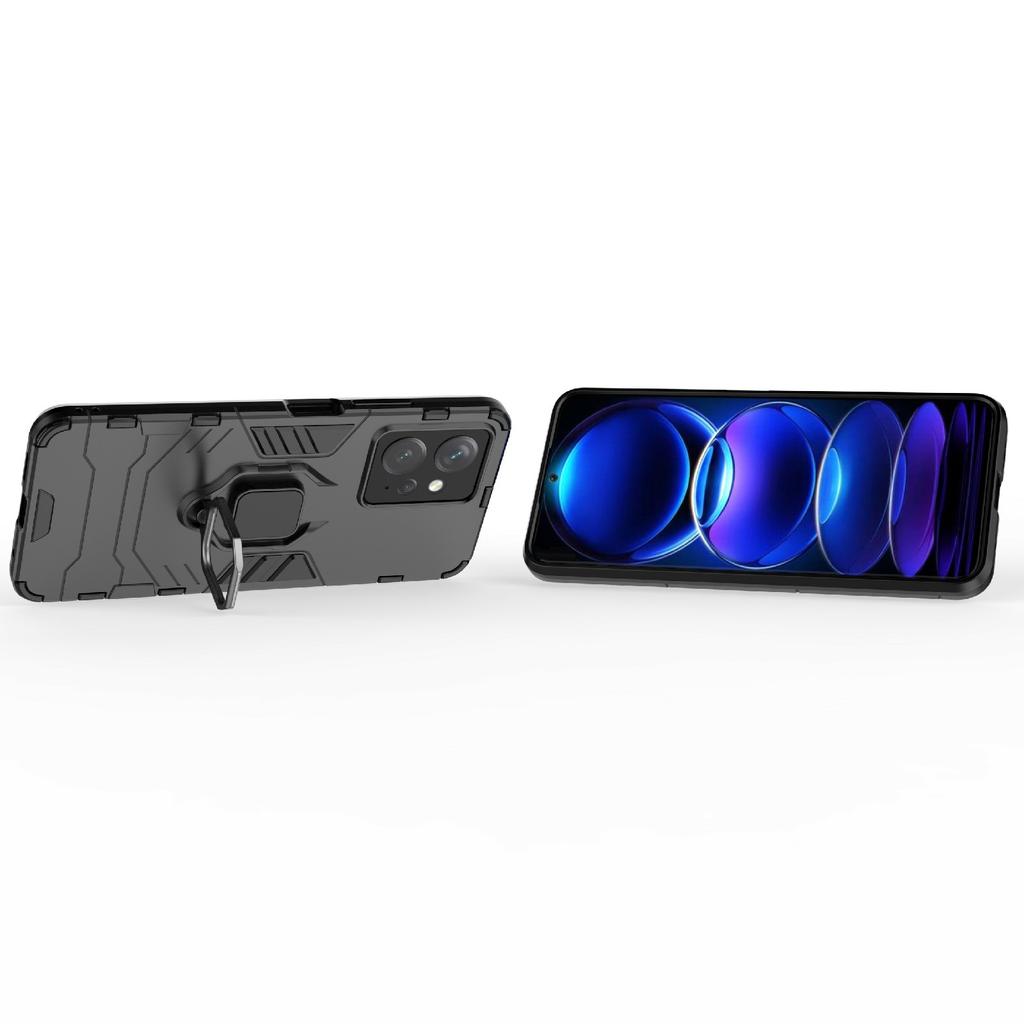 For Xiaomi Redmi Note 12 4G TPU+PC Phone Cover Ring Holder Kickstand Phone Case