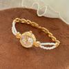 Lucky Pearls Bracelet Strap Watches For Woman Elegant Round Dial Women Quartz Watch Ladies Wristwatches Lovers Gift Relgio