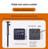 LED Solar String Lights: Cherry Blossom & Bubble Ball Decor for Outdoor Camping & Courtyard