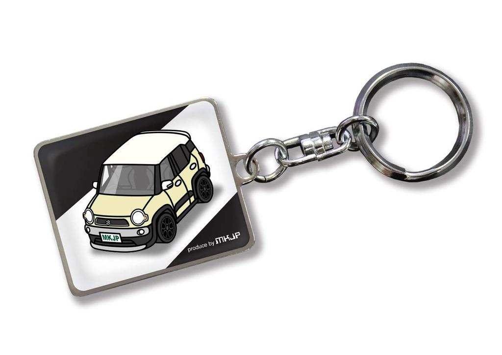 MKJP Custom Keychain for Suzuki XBEE Black Gold Car Color MN71S, Base,