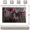 2D Creepy Clown Background for Horror Themed Events and Photoshoot