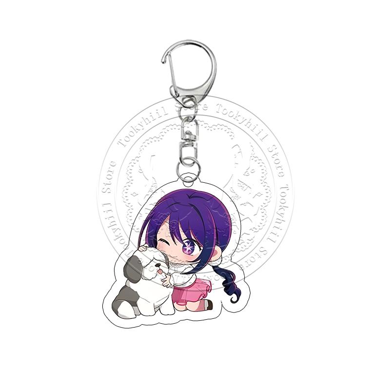 Oshi No Ko Acrylic Keychain Cartoon Aqua Exquisite Model Kana Decor Keyring Acg MEM Cho Ruby Bag Pendant Birthday Gift