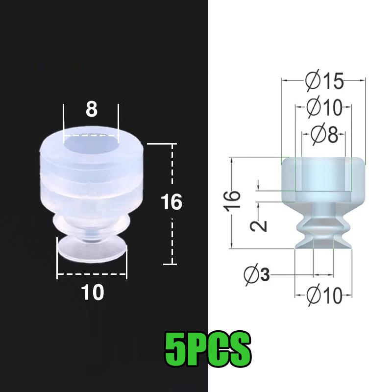 5Pcs Dp Large Vacuum Silicone Suction Cup Single Layer Robot Industrial Pneumatic Accessories Strong Suction Nozzle