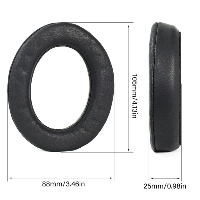 Leather Replacement Earpads For HD490PRO/HD490PROPlus Headphones Ear Cushions High Comfort Optimal Noise Isolation