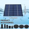 Solar Panel Fountain Kit 1.4W Pump DIY Solar Water Fountain Pump with 5 Nozzles Outdoor Garden Bird Bath Pond