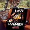 Ramen Love A Culinary Delight For All Ages Blanketcustomizable With Your Namecomfortable And Stylish Perfect For Travel Beds Chairs Offices Sofas