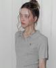 Teuwi Lildin Open Collar Short Sleeve Knit