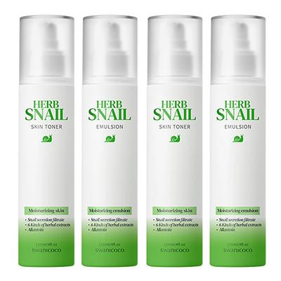 Swanicoco Kräuter-Schnecken-Hauttoner + Emulsions-Set, 2 Sets