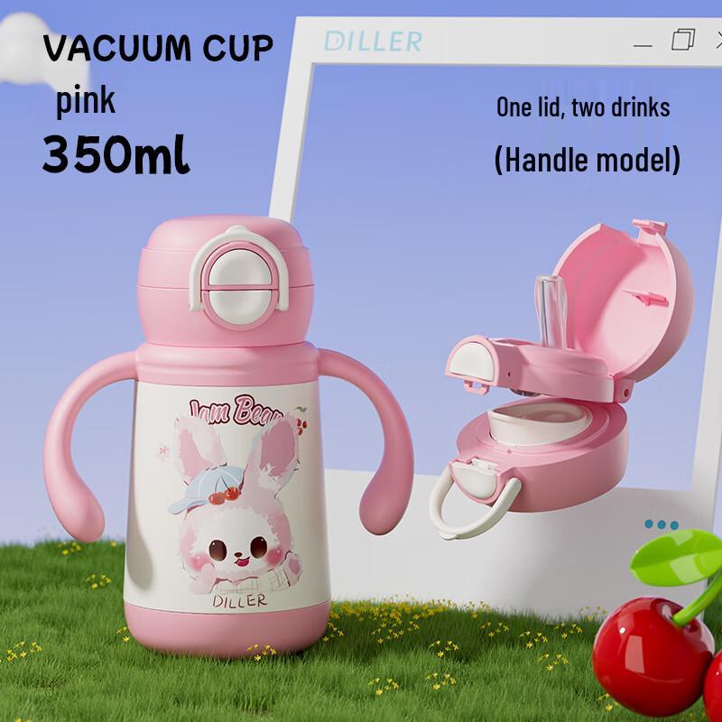 Dillerbell Kids Insulated Straw Water Bottle