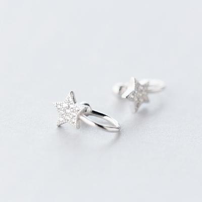 Bonito estilo coreano AAA Cezch Zircon Little Star Non Piercing Clip Brinco Ear Cuff Tragus Brinco Femme Bijoux Brincos