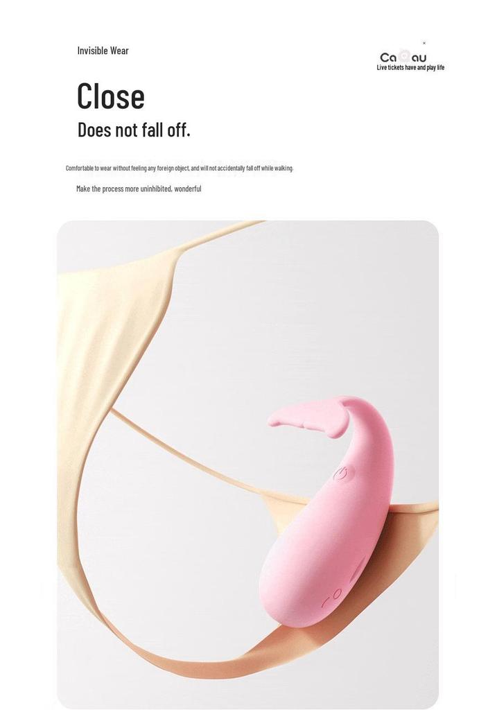 Mystery Girl Pipi Whale Silent Remote Vibrator: Insertable, Wearable, Ideal for Couples, Discreet for Various Locations.