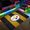 Pittsburgh Steelers Design Crystal Velvet Carpet Cozy Non?Slip Printed Rug For Bedroom Living Room Entrance