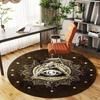 1PC Eye of Providence Sacred Geometry Mystical Symbols Round Chair Mat Area Rug - Non-Slip, Floor Mat for Office, Bedroom,Christmas Gift C0528136