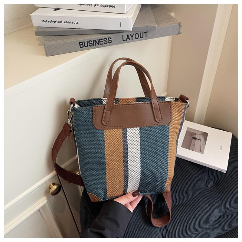 

Canvas bag women s summer new versatile shoulder messenger bag popular portable bucket bag синий