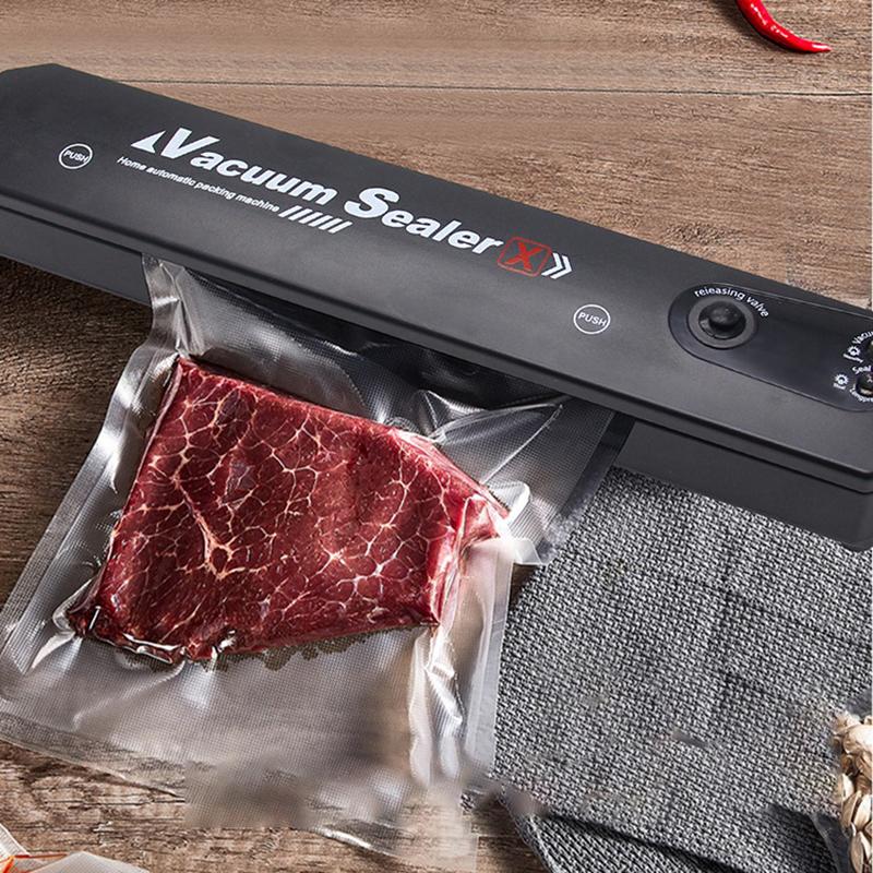 Home Kitchen Vakuumierer mit 10 Vakuumbeuteln, 220V EU Spannung, Lebensmittel Automatisches Vakuumiergerät Kleine Kunststoffverschweißmaschine