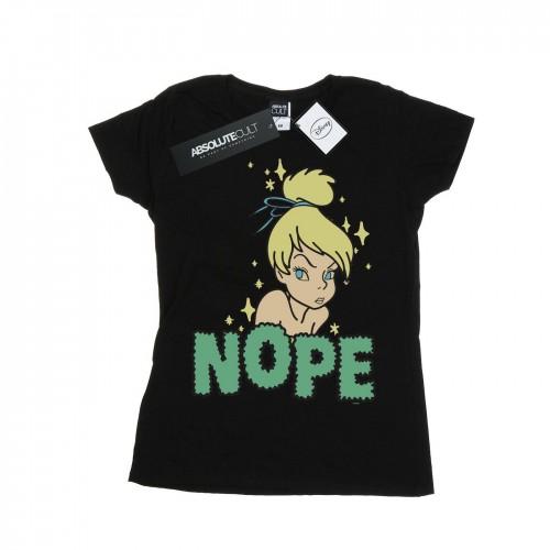 Disney Womens/Ladies Tinker Bell Nope Cotton T-Shirt