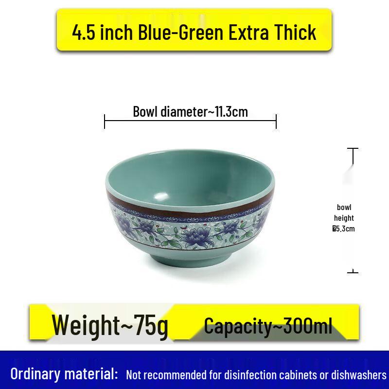 Jijunlan Blue & White Melamine Small Bowls