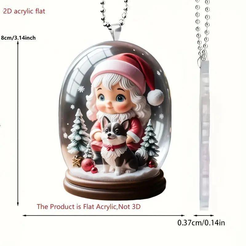 

Акриловое яркое украшение на елку для автомобиля, идеально для праздничного декора дома и автомобиля