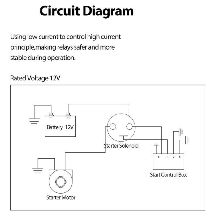 Efficient Starter Solenoid Relays Generator Starter Relays Stable Engine Start Relays Corrosion Resistant Relays for GX3