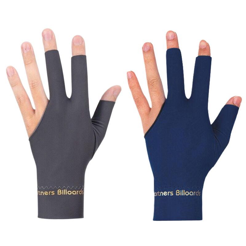 Spandex Snooker Billiard Cue Glove Pool Left Hand Open Three Finger Glove Elasticity Training Glove Billiard Accessories