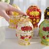 Automatic Floral Toothpick Holder Egg  Shaped Toothpick Dispenser  Living Room