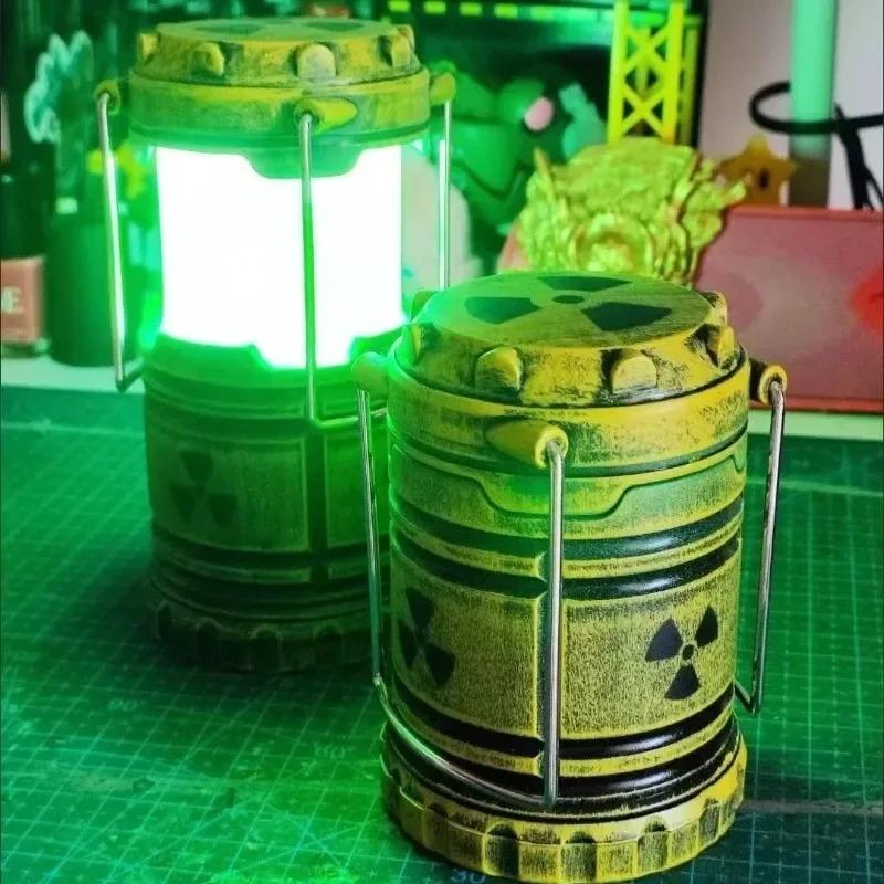 Mini Handheld Nuclear Reactor Lantern Toy Simulation Illuminator DoomsdayPush Light Creative Novelty Gift Portable Glowing Lamp