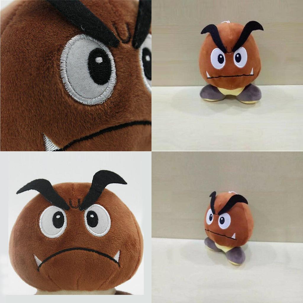 Adorável Super Mario Bros de 6''. Boneco de Pelúcia Triste Goomba Para Todas as Idades