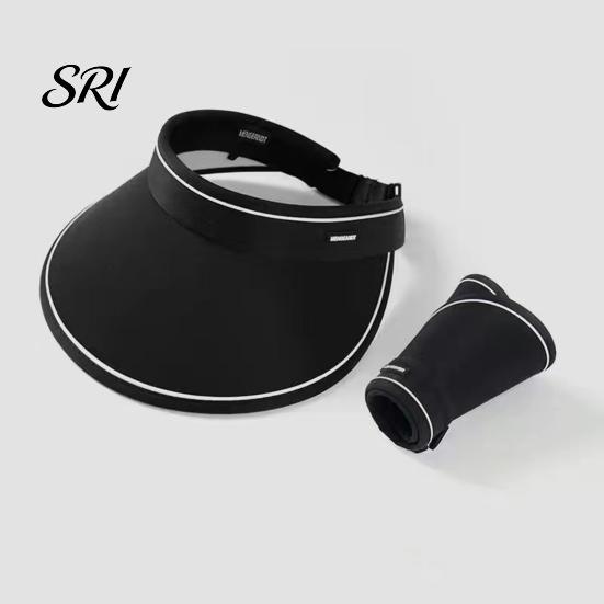 Air Circulation Hat Women Sun Empty Top Adjustable Buckle Foldable Cool Summer Outdoor Cap Cycling Hiking