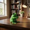 Adorable 3D Green Frog Pen Holder Multi-Functional Pen Stand Creative Stationery Storage Desktop Decor Frog Lovers Gift