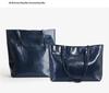 Genuine Leather Large Capacity Women's Tote - Fashion Oil Wax Cowhide Handbag & Shoulder Bag
