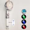 Soffione Doccia LED Anionico Pioggia SPA Controllo Temperatura Soffione Doccia Pressurizzato Risparmio Idrico 3/7 Colori Portatile Bagno Doccia
