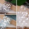 5Yards 50mm Sequin Tulle Ribbon with Silver Wire for Clothing Sewing DIY Hair Bows Hat Decor Craft Accessories Chiffon Ribbon