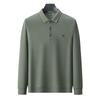 Men'S Polo Shirt High-End Long-Sleeved T-Shirt Business Casual Z Letter Lapel Polo Shirt