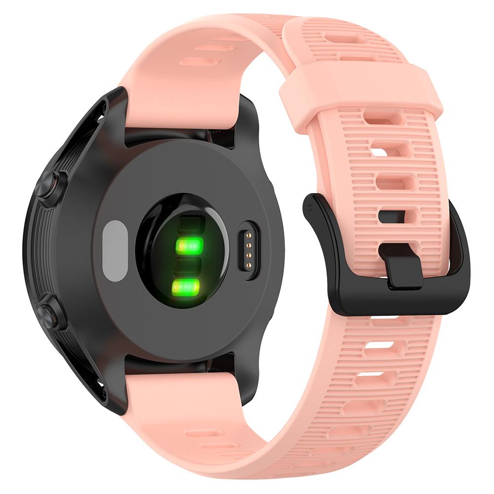 For Garmin Forerunner 945/935 Replacement Wrist Band Steel Buckle Textured Silicone Watch Strap