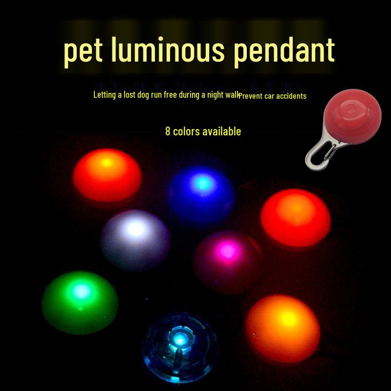 New LED Luminous Pet Pendant with Dog Bell - Anti-Lost Night Light Ornament