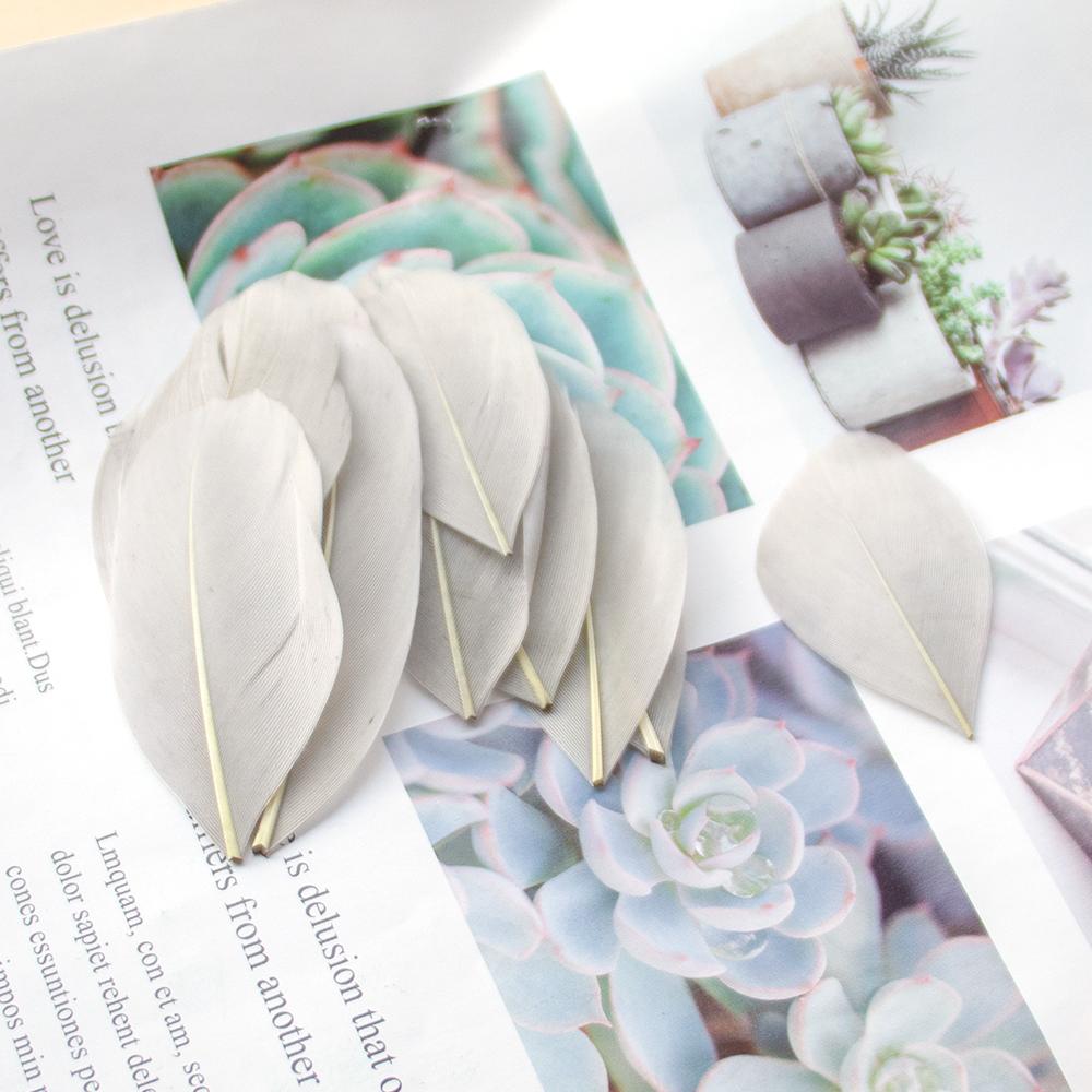 Nature Goose Feathers For Jewelry Making Decoration White Swan Needlework Wedding Handicraft Accessories Crafts 5-8Cm