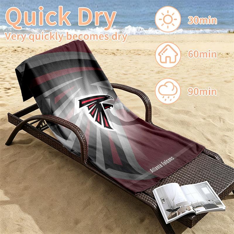 Atlanta Falcons Beach towels also serve as bath towels summer essential a musthave for the outdoors the beach and the pool