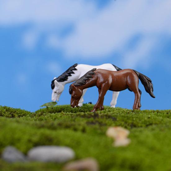 2/4Pcs Resin Horse Turtle Windmill Miniature Dollhouse Ornament Garden Decor